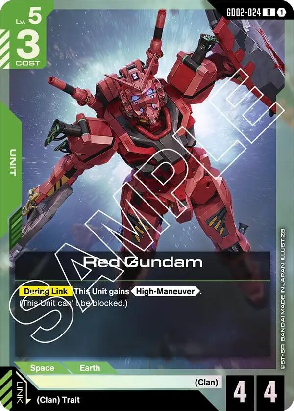 Image for Red Gundam (GD02-024) (GD02) - Gundam Card Game