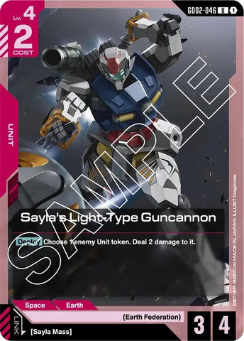 Image for Sayla's Light-Type Guncannon (GD02-046) (GD02) - Gundam Card Game