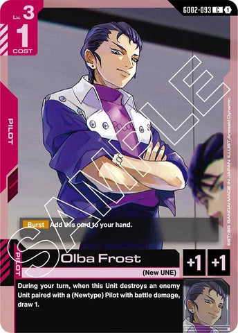 Image for Olba Frost (GD02-093) (GD02) - Gundam Card Game