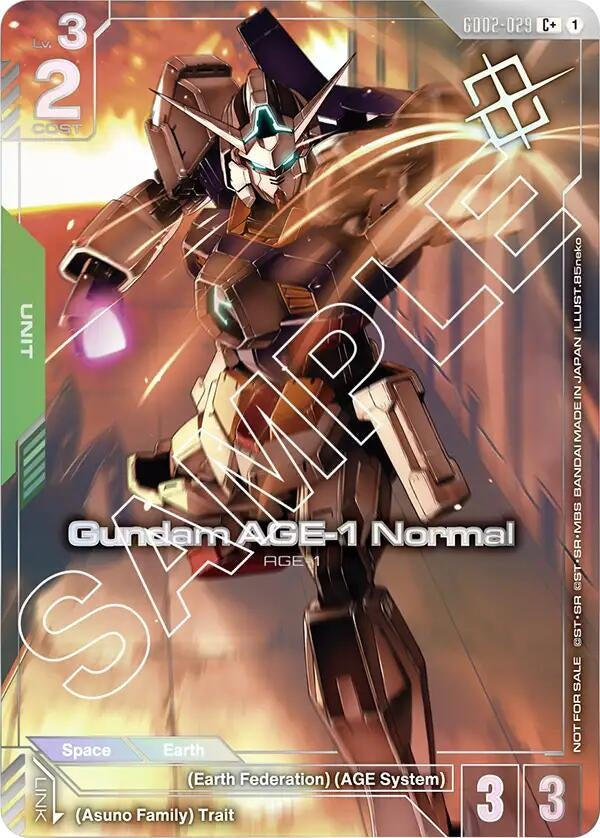 Image for Gundam AGE-1 Normal (Store Tournament Winner Pack 02) (GD02-029) (GCG-PR) - Gundam Card Game