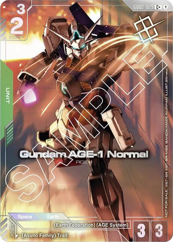 Image for Gundam AGE-1 Normal (Store Tournament Winner Pack 02) (GD02-029) (GCG-PR) - Gundam Card Game