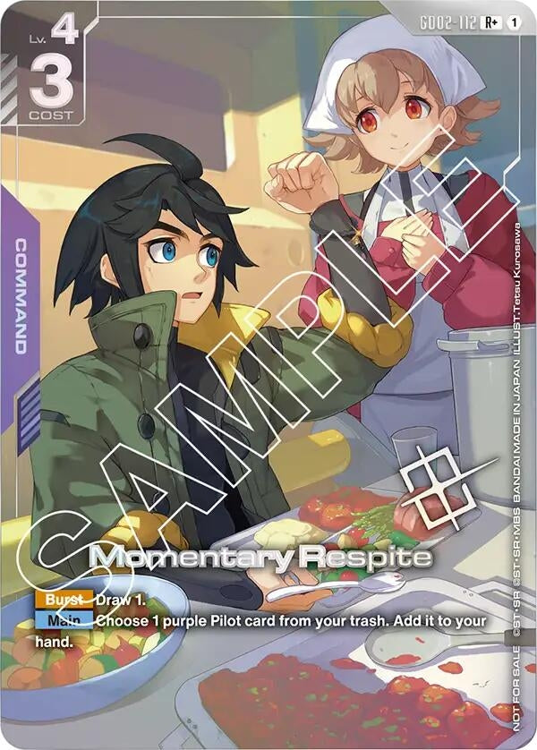 Image for Momentary Respite (Store Tournament Winner Pack 02) (GD02-112) (GCG-PR) - Gundam Card Game