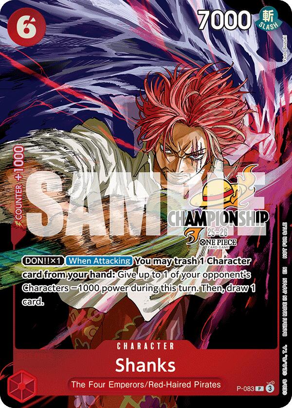 Shanks (Ver. Finalista del Paquete de Evento CS 25-26) [Cartas Promocionales de One Piece]