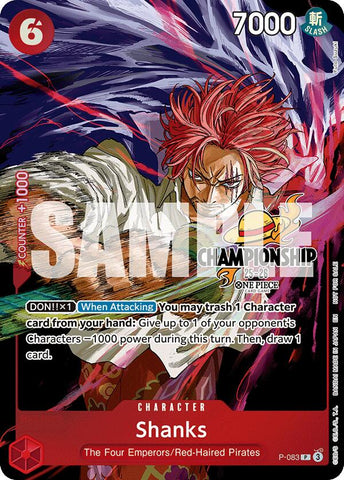 Shanks (Ver. Finalista del Paquete de Evento CS 25-26) [Cartas Promocionales de One Piece]
