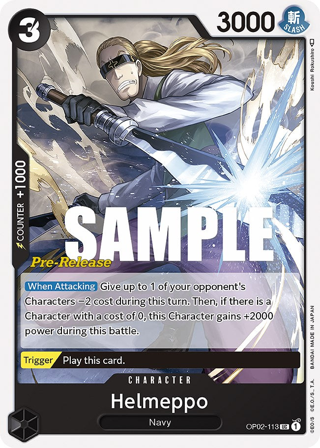 Helmeppo [Cartas de prelanzamiento de Paramount War]