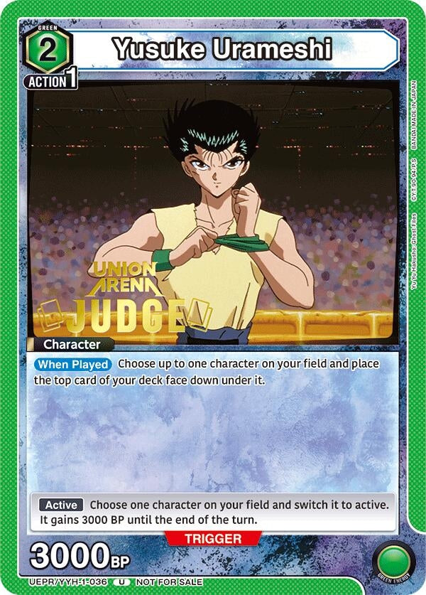 Image for Yusuke Urameshi (036) (Judge Pack) (UEPR/YYH-1-036) (UEPR) - Union Arena