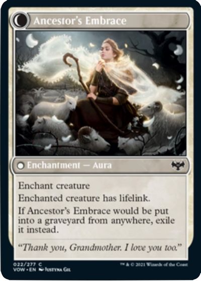 Ancêtre bienveillant // Étreinte de l'ancêtre [Innistrad: Vœu de sang]
