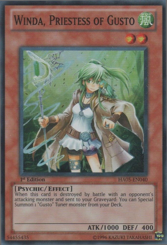 Winda, Prêtresse Gusto [HA05-FR040] Super Rare
