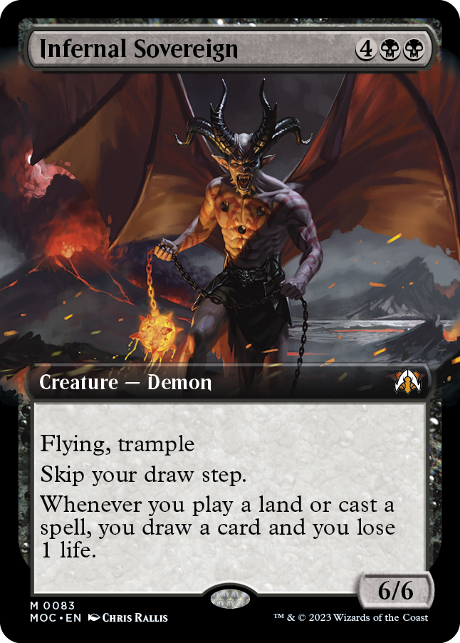Souverain infernal (Illustration étendue) [Commander de l'Ère de la machine]