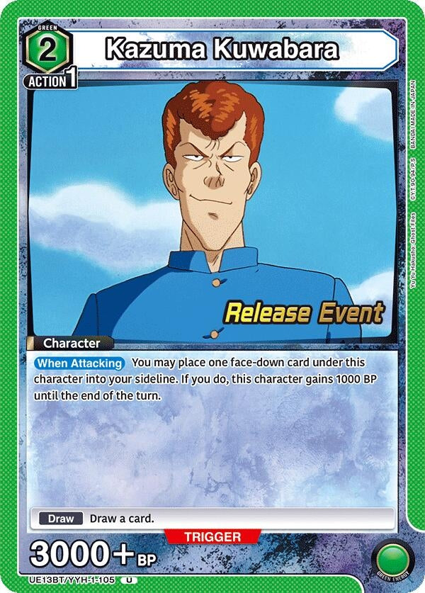 Image for Kazuma Kuwabara (105) (UE13BT/YYH-1-105) (UE13BT_RE) - Union Arena