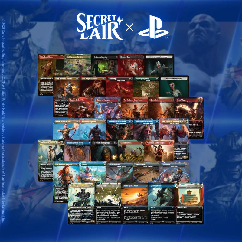 Secret Lair x Playstation Superdrop (lot de trophées non-brillants)