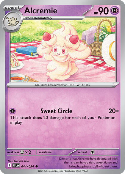 Alcremie (044/094) (Reverse Holo) [Mega Evolución: Llamas Fantasmales]