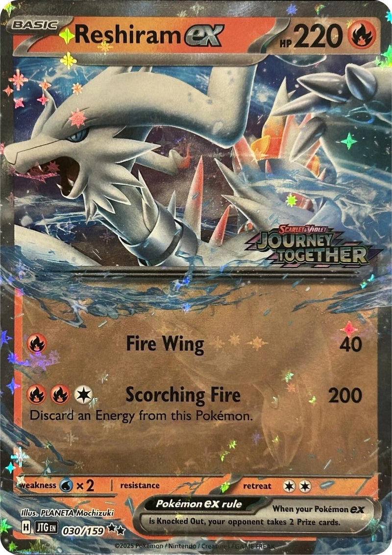 Reshiram ex (030/159) (Journey Together Estampillé) [Écarlate et Violet : Voyage Ensemble]