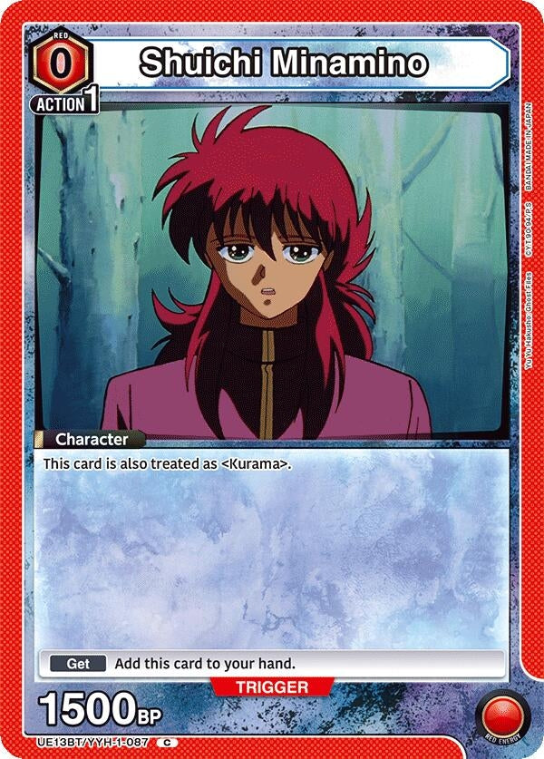 Image for Shuichi Minamino (Box Topper Foil) (UE13BT/YYH-1-087) (UE13BT) - Union Arena