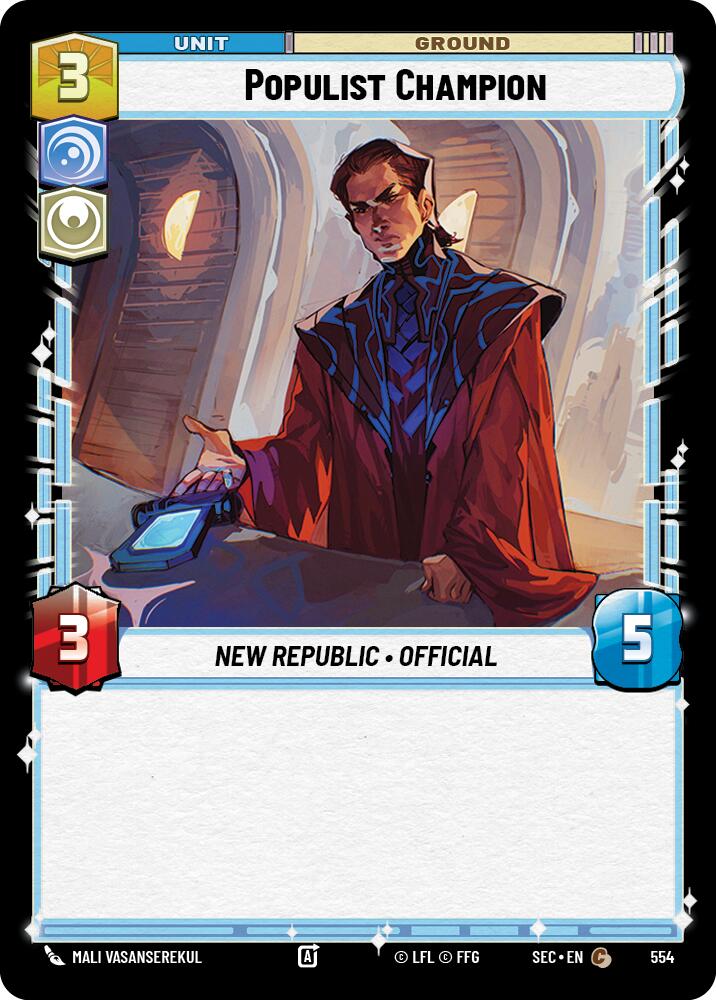 Champion populiste (554) (Foil) (554) [Secrets du pouvoir]