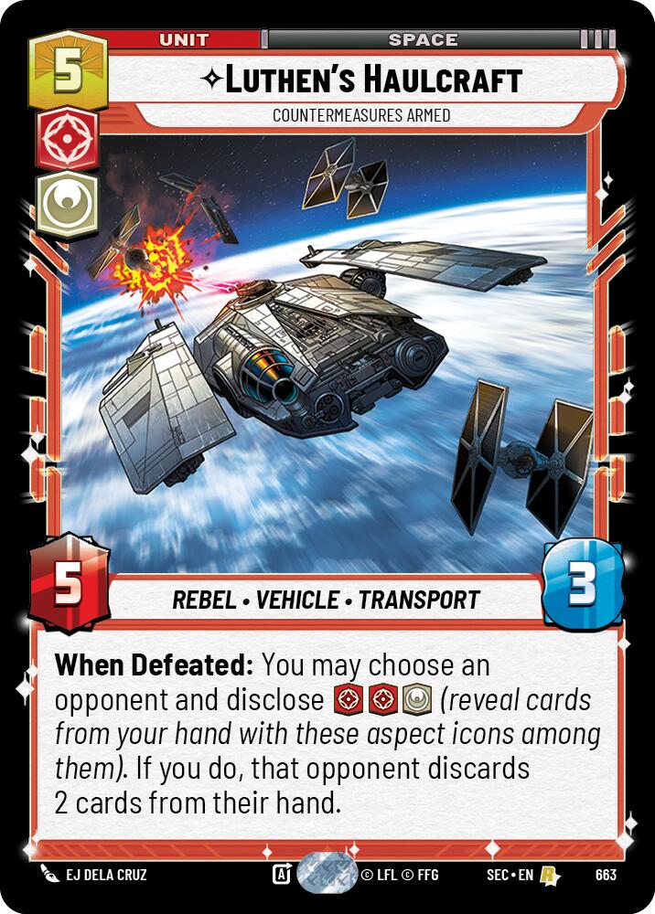 Transport de Luthen - Contre-mesures armées (Foil) (663) (663) [Secrets of Power]