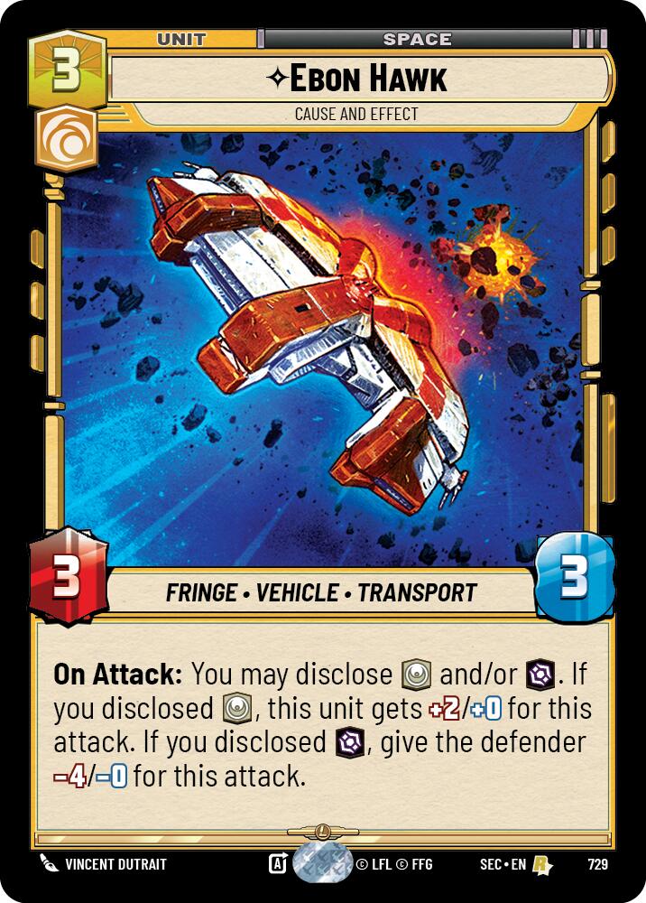 Ebon Hawk - Cause et effet (Foil) (729) (729) [Secrets du pouvoir]