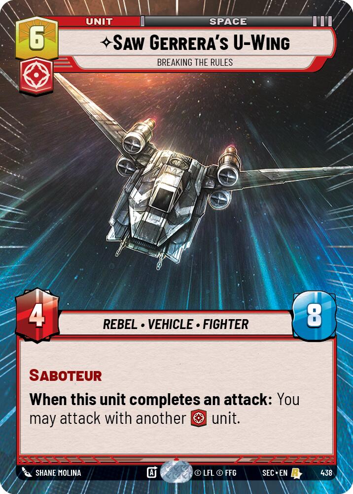 U-Wing de Saw Gerrera - Aile (438) - Enfreindre les règles (Hyperspace) (438) (438) [Secrets du Pouvoir]