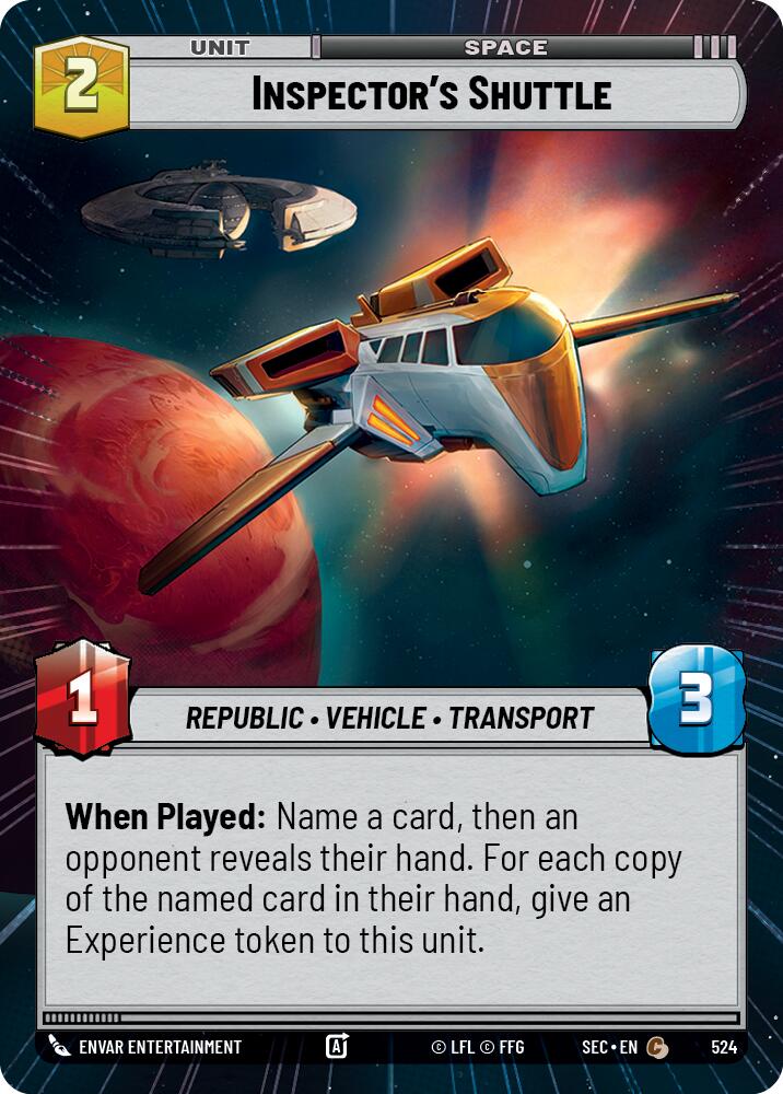 Navette de l'inspecteur (524) (Hyperspace) (524) [Secrets du Pouvoir]