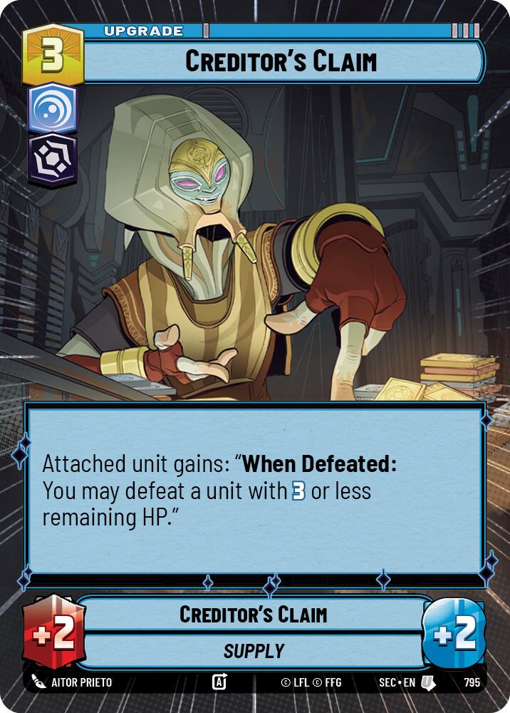 Réclamation du créancier (795) (Hyperspace Foil) (795) [Secrets of Power]