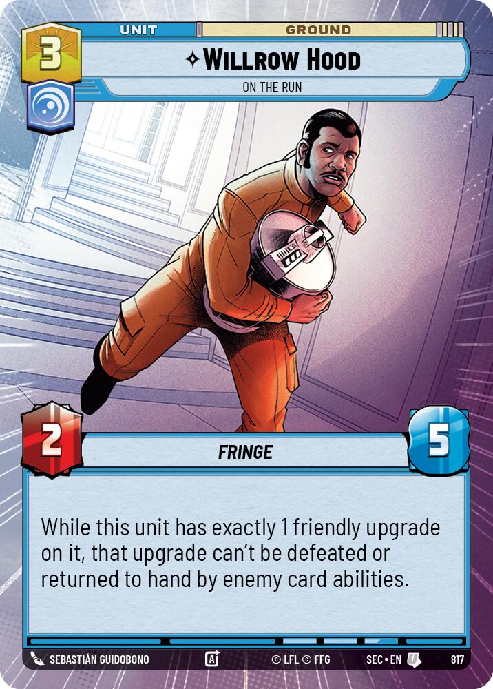 Willrow Hood - En fuite (Hyperspace Foil) (817) (817) [Secrets du Pouvoir]