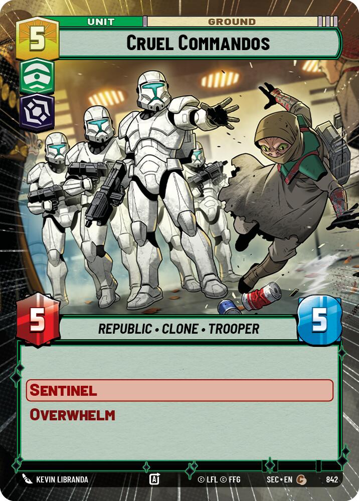 Commandos cruels (842) (Hyperspace Foil) (842) [Secrets de puissance]