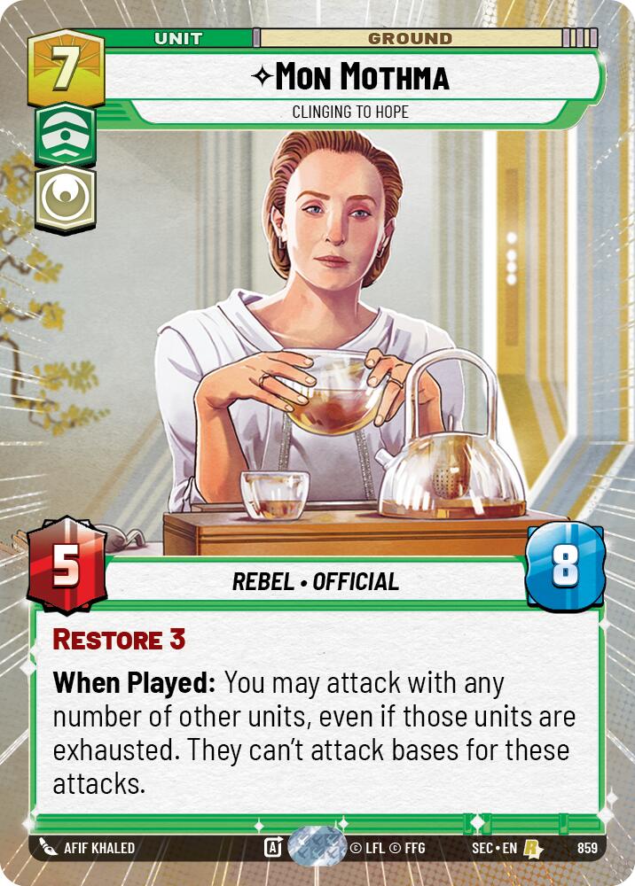 Mon Mothma - S'accrocher à l'espoir (Feuille Hyperspace) (859) (859) [Secrets du Pouvoir]