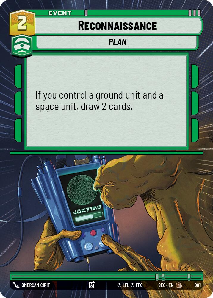 Reconnaissance (881) (Feuille d'Hyperspace) (881) [Secrets de Puissance]