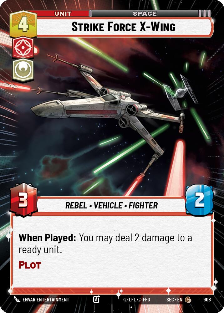 Escadron d'attaque X-Wing - Aile (908) (Hyperspace Foil) (908) (908) [Secrets de Puissance]
