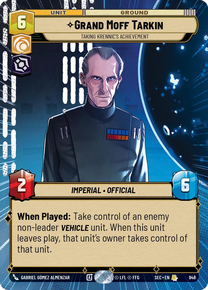 Grand Moff Tarkin - S'approprier la réussite de Krennic (Feuille d'aluminium hyperspatiale) (948) (948) [Secrets du Pouvoir]