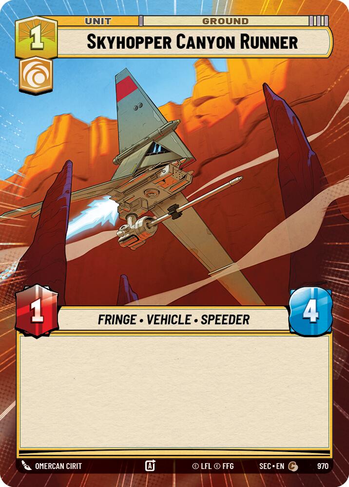 Coureur des canyons Skyhopper (970) (Feuille d'hyperepsace) (970) [Secrets de puissance]
