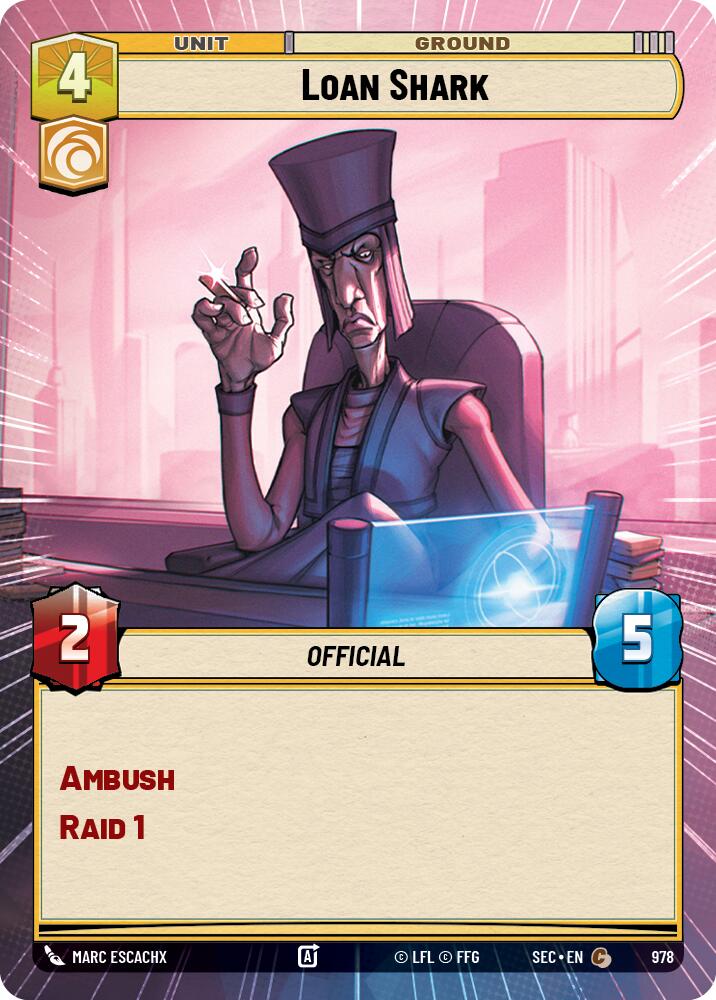 Usurier (978) (Feuille d'Hyperspace) (978) [Secrets de Puissance]