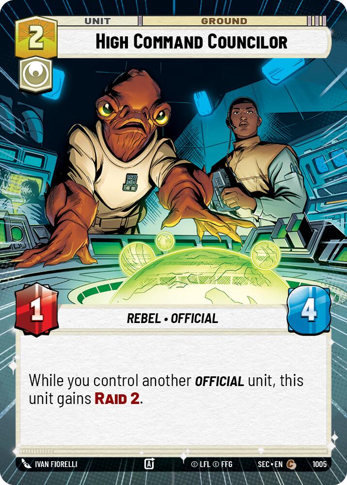Conseiller du Haut Commandement (1005) (Hyperspace Foil) (1005) [Secrets de Pouvoir]