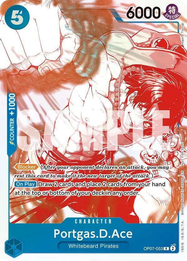 Portgas.D.Ace (OP07-053) (Paquete de la campaña del tesoro del tercer aniversario) [Cartas promocionales de One Piece]