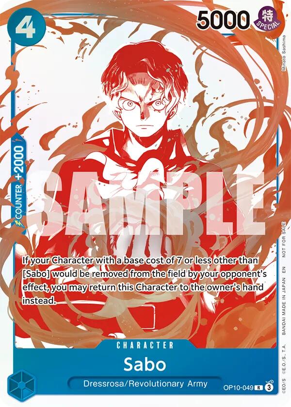 Sabo (OP10-049) (Paquete de la campaña del tesoro del 3.er aniversario) [Cartas promocionales de One Piece]