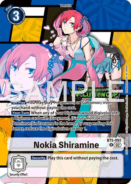 Nokia Shiramine [BT5-092] (Vainqueur de la Coupe de l'Évolution 2025 Vol. 3) [Battle of Omni]