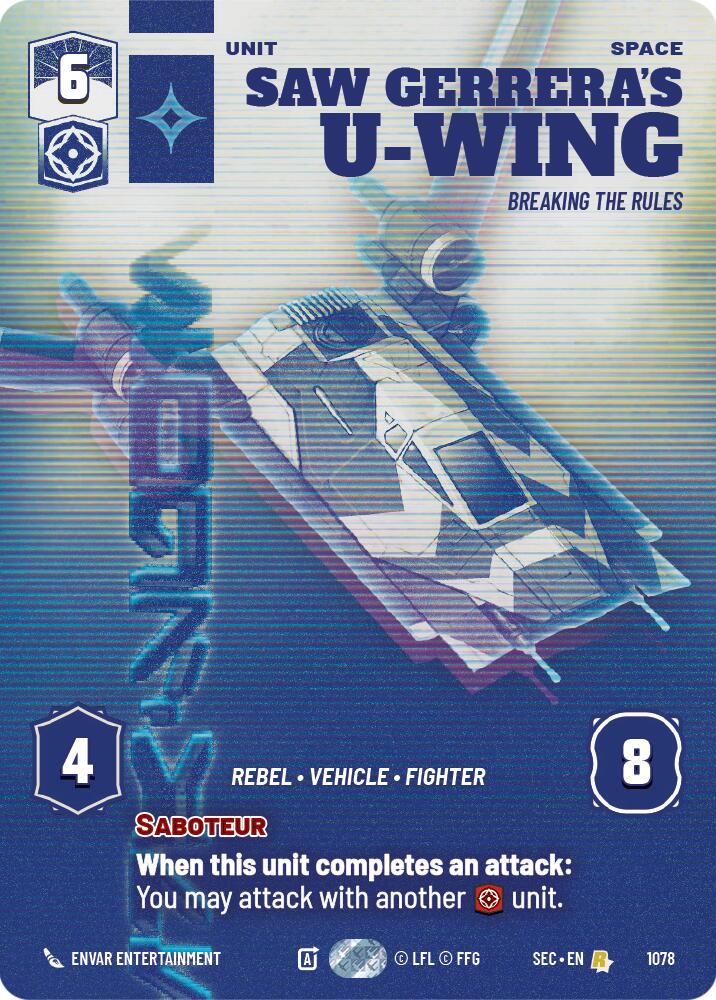 U-Wing de Saw Gerrera - Défi aux règles (Prestige) (1078) (1078) [Secrets du Pouvoir]