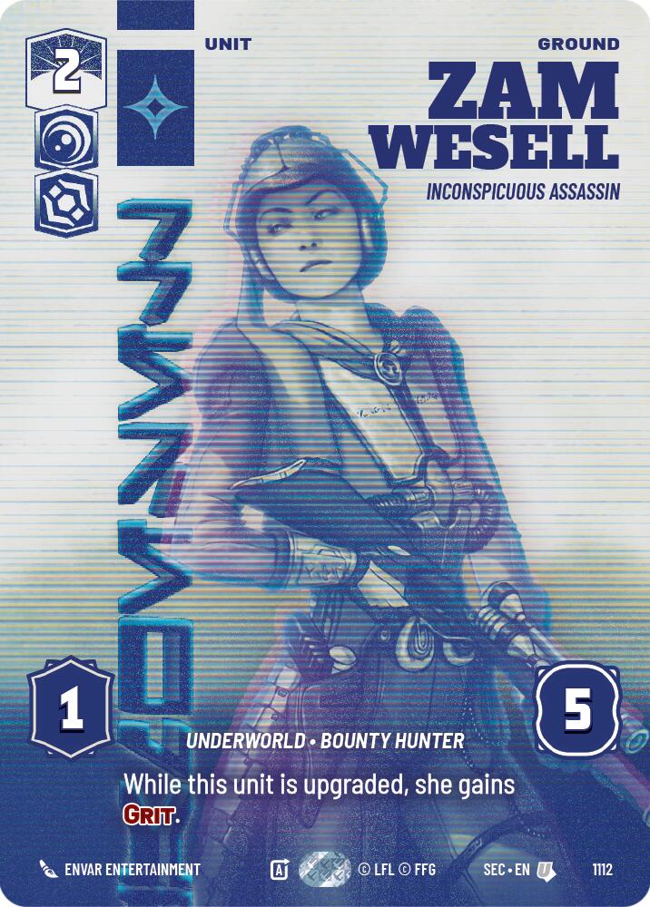 Zam Wesell - Assassin discrète (Feuille Prestige) (1112) (1112) [Secrets de Puissance]
