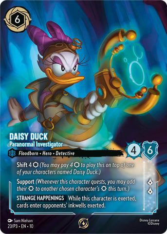 Daisy Duck - Investigadora Paranormal (Participante del Campeonato de Tienda) (23) [Cartas Promocionales]