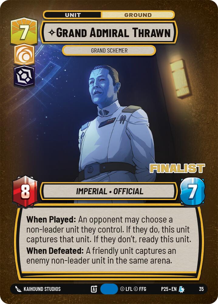 Grand Amiral Thrawn - Grand Stratège (Finaliste) (35) (35) [Promos de Jeu Organisé]