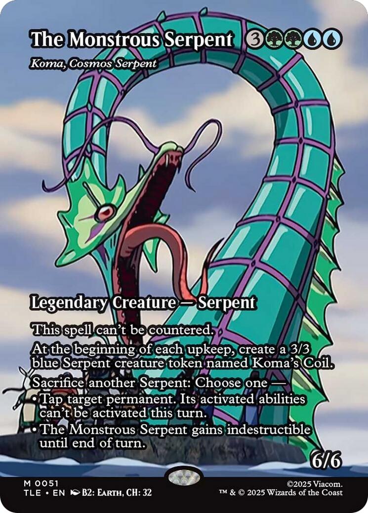 La Serpiente Monstruosa - Koma, Serpiente Cósmica (Sin Bordes) [Avatar: El Último Maestro Aire: Eterno-Legal]