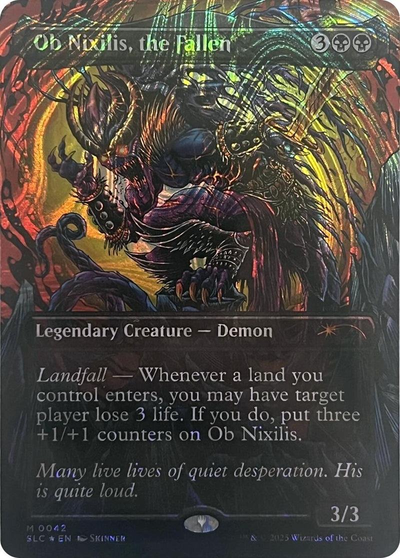 Ob Nixilis, the Caído (lámina de halo) [Kit de cuenta regresiva de Secret Lair]