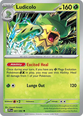 Ludicolo (007/094) [Megaevolución: Llamas Fantasmales]