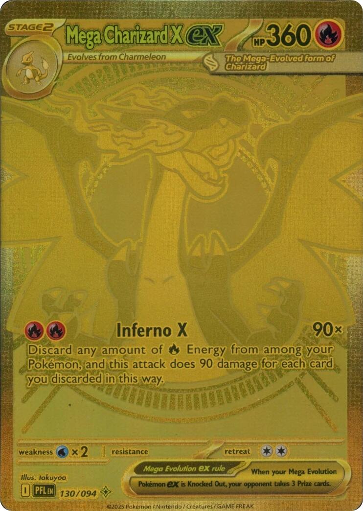 Mega-Charizard X ex (130/094) [Megaevolución: Llamas Fantasmales]