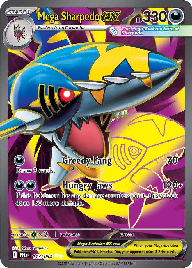 Mega Sharpedo ex (113/094) [Megaevolución: Llamas Fantasmales]