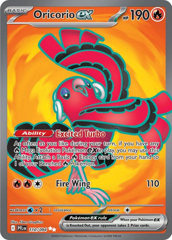 Oricorio ex (110/094) [Megaevolución: Llamas Fantasmales]