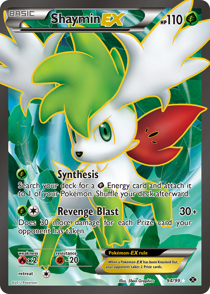 Shaymin EX (94/99) [Noir & Blanc : Destinées Futures]