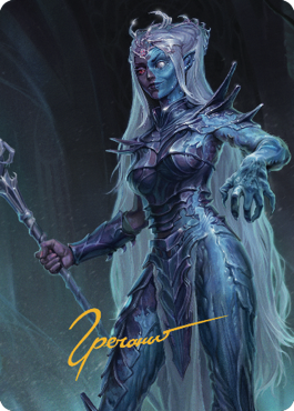 Carte d'art Doppelganger moqueur (Signature estampillée or) [Commander Legends : Battle for Baldur's Gate Art Series]