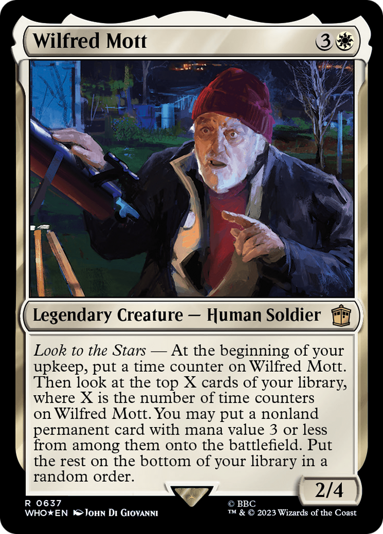 Wilfred Mott (Feuille texturée) [Doctor Who]