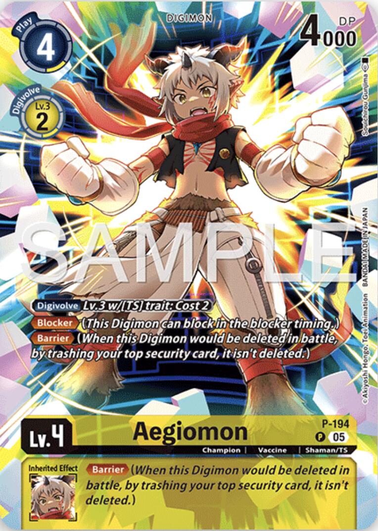 Aegiomon [P-194] (Digimon Story: Time Stranger Edition Collector) [Cartes promotionnelles]